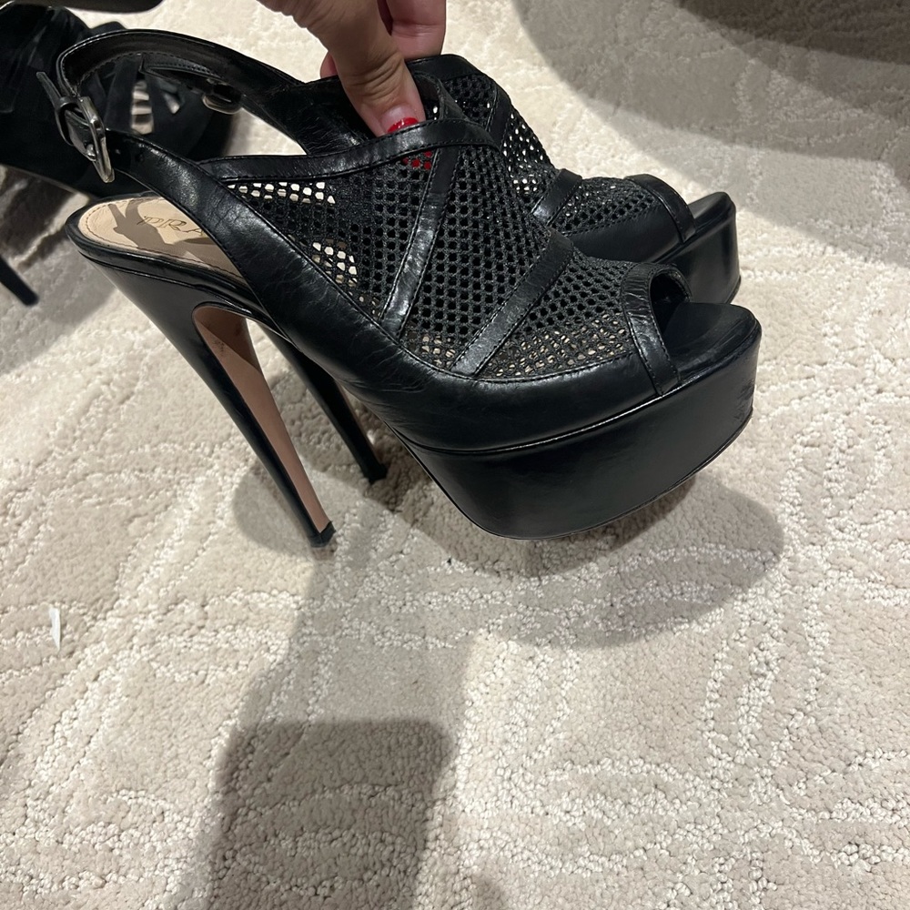 Prada open toe platform sandal